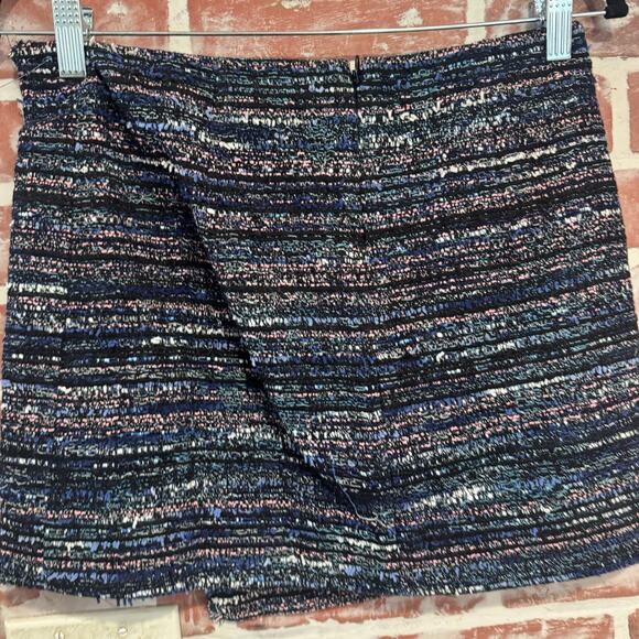 DVF Tweed Jacket & Skirt Set Blue Metallic Women’s Suit Size 2/0 Elegant Chic - Picture 4 of 16